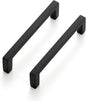 Ravinte 25 Pack Matte Black Cabinet Pulls, 3-3/4 Inch (96mm) Hole Center Slim Kitchen Handles, Square Drawer Pulls for Cabinets & Cupboards, Hardware