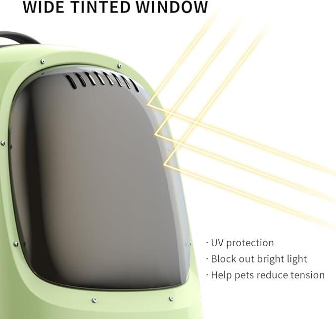 PETKIT Cat Backpack Carrier with Inbuilt Fan & Light, Airline-Approved Pet Backpack Bubble for Kitty Small Dog, Detachable Dog Backpack with Padded Strap for Travel, Hiking, Walking & Outdoor-Mewly Pet