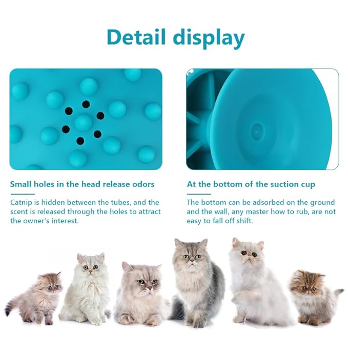 3-Pack Cat Scratcher cat self groomer for Loose Fur Removal, Catnip Massager, Massage Combs for Short & Long Fur Cats and Kittens-Mewly Pet