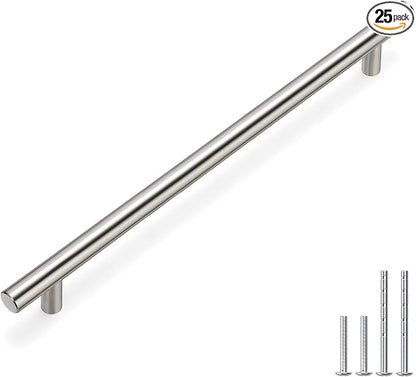 homdiy 25 Pack Cabinet Pulls Kitchen Cabinet Handles - HD201SN Drawer Pulls Modern Handles for Kitchen Cabinets 10in Hole Centers