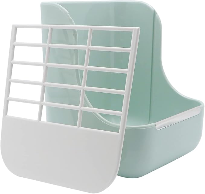 Litewoo Rabbit Hay Feeder Food Bowl Feeding Rack for Small Animal Guinea Pig Chinchilla Bunny Cage Accessories-Mewly Pet