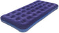 Twin Size Air Mattress for Inflatable - Portable Blue Blow Up Mattresses with Flocked top - Single Foldable Air Bed for Tent Camping Home Travel Backpacking