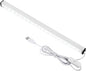 ASOKO Plug-in Under Cabinet Lighting - 12 Inch LED Strip Bar, Cool White 6000k USB Cabinet Light, Slim Undercounter Light for Kitchen/Cupboard/Workbench/Shelf/Desk