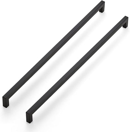 Ravinte 20 Pack 18 Inch Kitchen Square Cabinet Handles Matte Black Pulls Black Drawer Pulls Kitchen Cabinet Hardware Handles