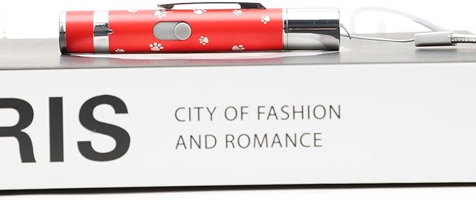 EAWONGEE Cat Toys Rechargeable, Indoor Cats Chase Light, Interactive for Kitty Pet Dog with 3 Light Modes 5 Patterns, Red-Mewly Pet