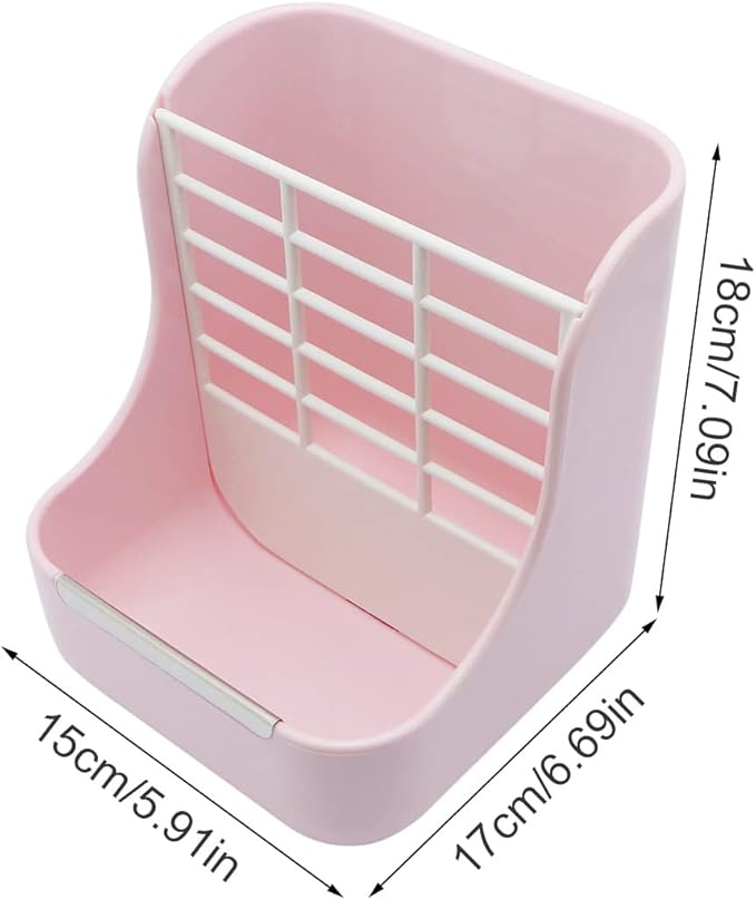 Litewoo Rabbit Hay Feeder Food Bowl Feeding Rack for Small Animal Guinea Pig Chinchilla Bunny Cage Accessories-Mewly Pet