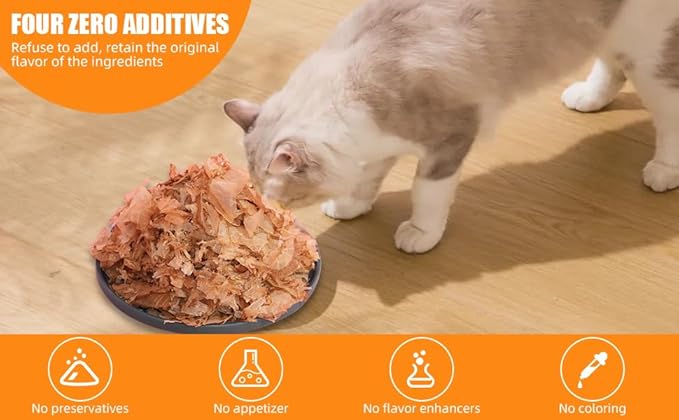 Purrfectpaws Premium Dried Bonito Flakes: Delicious Treats for Dogs & Cats - All-Natural and High in Protein - 4oz Bag-Mewly Pet