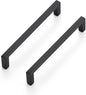 Ravinte 15 Pack Matte Black Cabinet Pulls, 5 Inch (128mm) Hole Center Slim Kitchen Handles, Square Drawer Pulls for Cabinets & Cupboards, Hardware