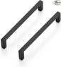 Ravinte 25 Pack Matte Black Cabinet Pulls, 5 Inch (128mm) Hole Center Slim Kitchen Handles, Square Drawer Pulls for Cabinets & Cupboards, Hardware