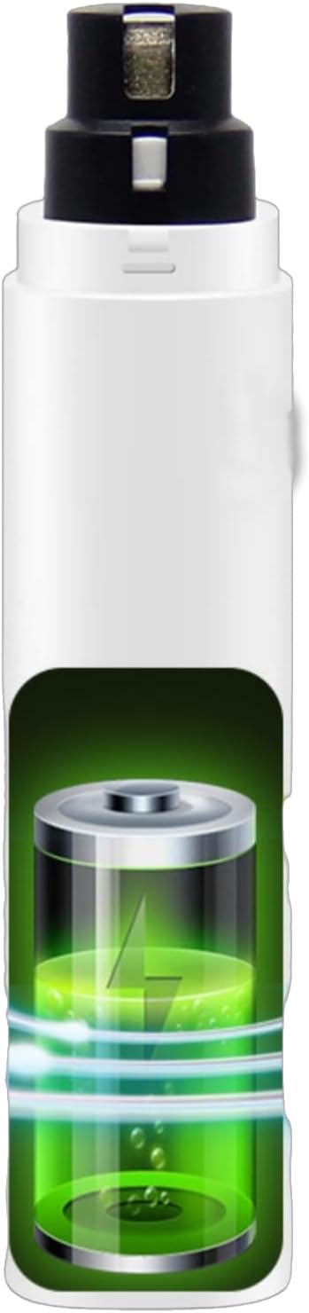 Quiet Rechargeable Pet Nail Grinder - Dog Nail Clippers and Grinder - With LED Lights and Quick Sensor, Diamond-Tip Dust Collector, Suitable for Large Dogs, Small Cats, and Rabbits (Light Green)-Mewly Pet