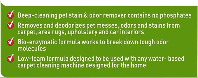 Nature’s Miracle Carpet Shampoo, Deep-Cleaning Pet Stain And Odor Remover, 64 Ounces-Mewly Pet