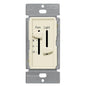 ENERLITES 3 Speed Ceiling Fan Control and LED Dimmer Light Switch, Light and Fan Combination Switch, Single Pole, 2.5A, 300W Incandescent, No Neutral Wire Required, 17001-F3-LA-F, Light Almond