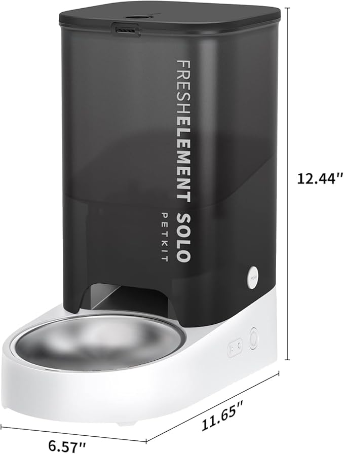 PETKIT Automatic Cat Feeder, 2.4G WiFi Automatic Dog Feeder, App Control Pet Food Dispenser with Triple Fresh-Lock System, Up to 10 Meals Per Day, Schedule Feeding, Food Shortage Alert, 3L Capacity-Mewly Pet
