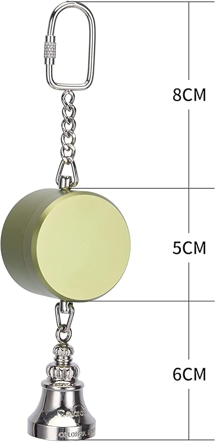 Colorday Bird Toys Parrot Talking Coach & Interactive Voice Bell for Parakeet, African Grey, Amazon Parrots, Quaker, Cockatiel, Conure (Green)-Mewly Pet