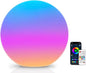 LOFTEK Color Changing Night Light, Smart LED Lamp with Bluetooth APP and Remote Control, Music Sync, 220 Scene Modes, 12-inch RGB Ball Mood Lighting for Living Room, Bedroom Event(Corded Electric)