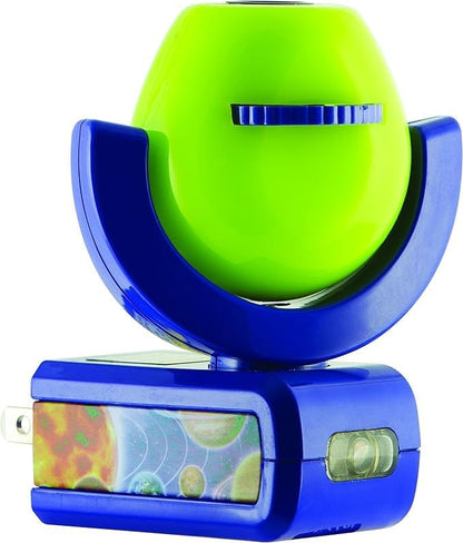 Projectables Six Image LED Plug-In Night Light, Light Sensing, Auto On/Off, Projects Solar System, Earth, Moon, Safari, Aquarium, and Coral Reef on Ceiling, Wall, or Floor 13347
