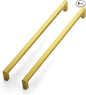 JOY DECOR 4 Pack Cabinet Handles, Gold Cabinet Pulls, 12-3/5 Inch Kitchen Closet Handles Square Drawer Pulls Stainless Steel Drawer Hardware, 320mm Hole Centers