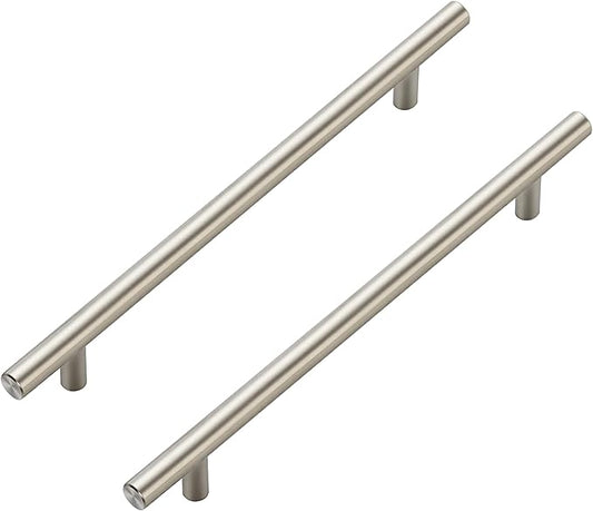 JOY DECOR 45 Pack Cabinet Handles, Brushed Nickel Cabinet Pulls, 7-1/2 in Hole Center Kitchen Cabinet Handles, Stainless Steel T Bar Handles for Dresser Drawers