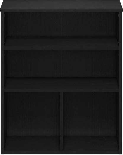 Furinno Pasir 3 Tier Display Bookcase, Black Oak