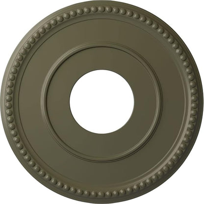 Ekena Millwork CM12BRPTF 12 1/2"OD X 3 7/8"ID X 3/4"P Bradford Ceiling Medallion Fits Canopies Up to 6 5/8", Painted Turtle