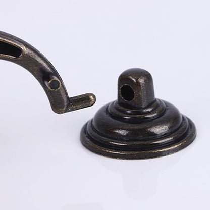 2PCS Retro Dresser Drawer Drop Bail Pulls Handles Classic Metal Swing Handles Hole Centers for Kitchen Bedroom Decoration (Brass)