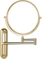 Makeup Mirror Wall Mounted Extra Long Arm, Cosmetic Mirror Magnification, Vanity Mirror 360° Swivel Extend and Fold, Double Sided Bathroom Shaving Mirror Magnifying Mirror Wall Mounted