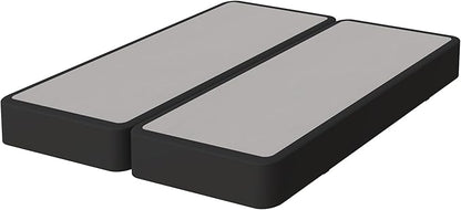 Nutan Inch Sturdy Box Spring for Mattress Support-Durable and Fully Assembled, Natural Wood Full, Gray, 8" Foundation