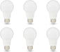 Amazon Basics A19 LED Light Bulbs, 75 Watt Equivalent, Energy Efficient 12W, E26 Standard Base, Soft White 2700K, Dimmable, 10,000 Hour Lifetime , 6-Pack