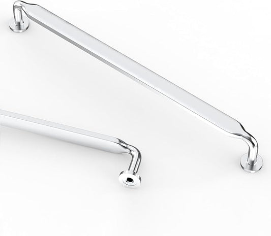 Asidrama 6 Pack 12.6 Inch(320mm) Polished Chrome Kitchen Cabinet Handles, Cabinet Pulls Kitchen Cabinet Hardware for Cupboard Drawer Pulls