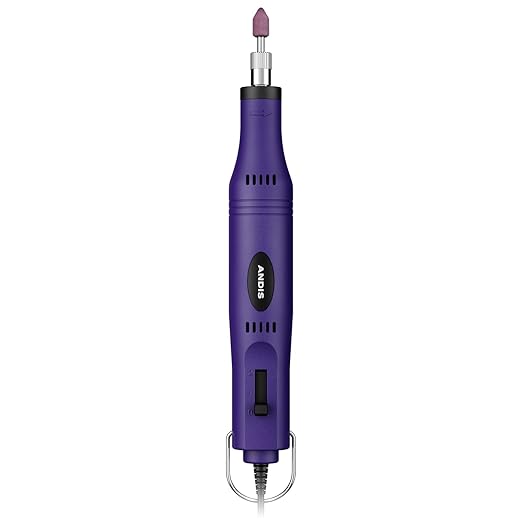 Andis 66745 EasyClip 2-Speed Pet Nail Grinder, Purple-Mewly Pet