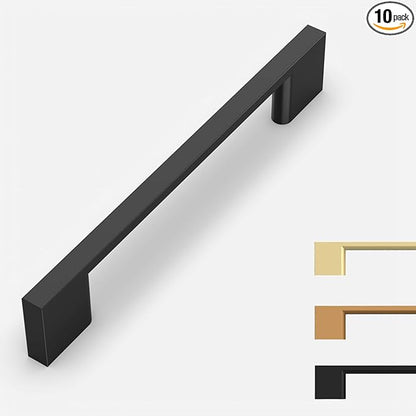 10 Pack Matte Black Cabinet Pulls 5 Inch Cabinet Handles Kitchen Cabinet Hardware Kitchen Handles for Cabinets Black Dresser Pulls Drawer Handle