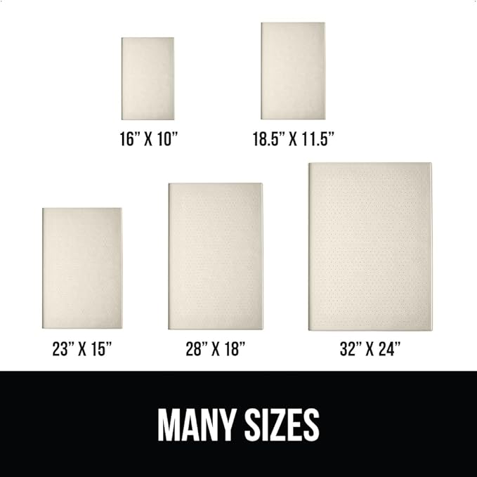 GORILLA GRIP 100% Waterproof Raised Edge BPA Free Silicone Pet Feeding Mat, Dog Cat Food Mats Contain Spills Protects Floors, Placemats for Cats and Dogs Water Bowl, Pets Accessories 23x15 Cream-Mewly Pet