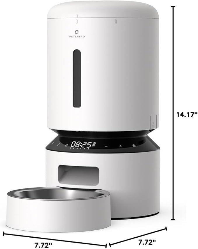 PETLIBRO Automatic Cat Feeder, Automatic Dog Feeder with Freshness Preservation, 5L Timed Cat Feeders for Dry Food, Up to 6 Meals Per Day, Granary Pet Feeder for Cats/Dogs-Mewly Pet