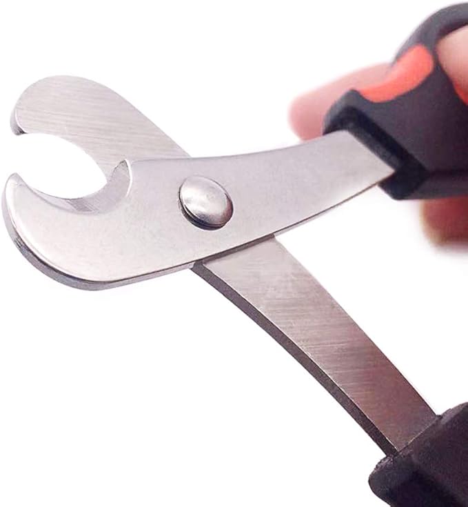 Professional Cat Nail Clippers Trimmer Scissors for Small Breeds, Puppies, Rabbits, and More, Safe Sharp Stainless Steel Blades, Non-Slip Big Handles, Easy at Home Grooming-Mewly Pet