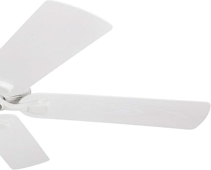 Honeywell Ceiling Fans Belmar 52 Inch Ceiling Fan Without Light, Outdoor Ceiling Fan with Pull Chain, Tri-Mount Traditional 5 Blade Design, ETL Wet Rated, White (50198-01)