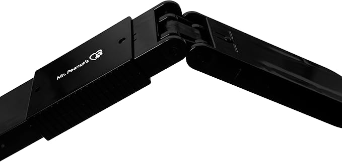 Mr. Peanut's 32" Tall Profile Pooper Scooper, Heavy Duty ABS Frame & Bin, Durable Double Spring Clamp, Lightweight Design, Simple One Step Assembly-Mewly Pet