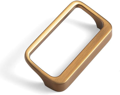 Goo-Ki Champagne Copper Cabinet Pulls with Hole Center 2.55''(64MM),Modern Zinc Alloy Drawer Pulls for Drawer,Wardrobe,Cupboard,6 Pack