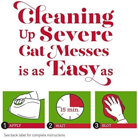 Nature's Miracle Advanced Cat Stain and Odor Eliminator Spray, Severe Mess Enzymatic Formula, Sunny Lemon Scent, 1 Gal-Mewly Pet