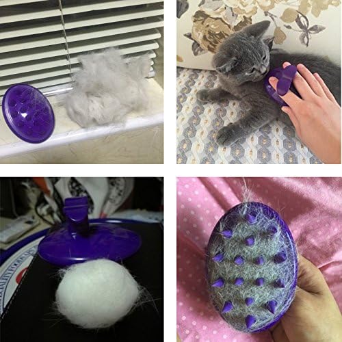 Cat Brush with Soft Rubber Pins, Washable Silicone Pet Brushes for Indoor Cats - Grooming Shedding Massage & Bath, Scratch-Free Removes Hair Mats, Tangles, and Loose Fur for Short to Long Haired-Mewly Pet