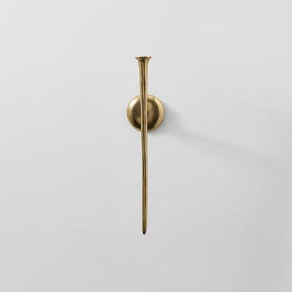 Aspar Wall Sconce, Modern Candle Holder with Elegant Hook Design, Versatile Decorative Lighting for Indoor Wall Decor and Ambiance Setting, Gold (Candle Not Included)