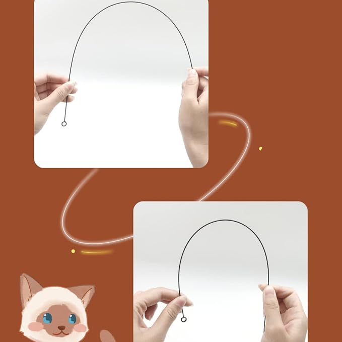 Interactive Cat Feather Toy with Super Suction Cup & Bonus Double-Sided Nano Adhesive – 3 Replaceable Feathers, Bell & Spring Wand – Fun Exercise for Indoor Cats & Kittens (Fly Bird Blue)-Mewly Pet