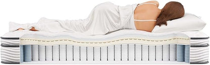 Modway Jenna 10” Innerspring and Memory Foam Twin Mattress With Individually Encased Coils