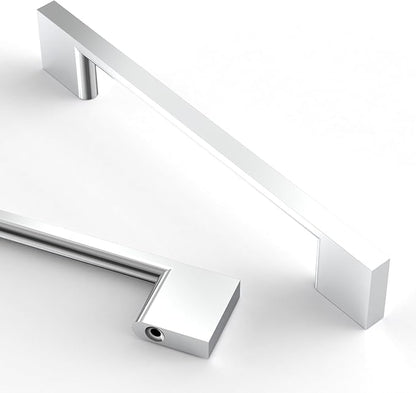Asidrama 10 Pack 5 Inch(128mm) Polished Chrome Kitchen Cabinet Handles, Cabinet Pulls Kitchen Cabinet Hardware for Cupboard Drawer Pulls