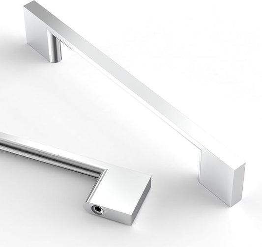 Asidrama 10 Pack 5 Inch(128mm) Polished Chrome Kitchen Cabinet Handles, Cabinet Pulls Kitchen Cabinet Hardware for Cupboard Drawer Pulls