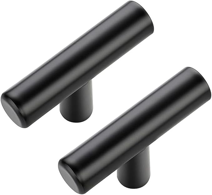 JOY DECOR 55 Pack Cabinet Knobs, Black Cabinet Handles, 2in Kitchen Cabinet Knobs, Single Hole Drawer Knobs for Dresser Drawers