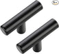 JOY DECOR 5 Pack Cabinet Knobs, Black Cabinet Handles, 2in Kitchen Cabient Knobs, Single Hole Drawer Knobs for Dresser Drawers