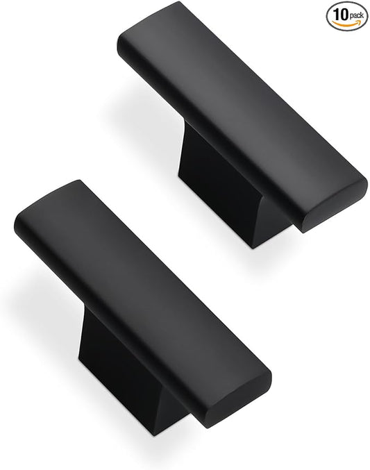 10 Pack Kitchen Cabinet Knobs Matte Black Cabinet Knobs Black Drawer Knobs Solid Kitchen Hardware