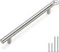 homdiy Brushed Nickel Cabinet Pulls Drawer Handles, 6-1/4in(160mm) Hole Center Dresser Drawer Handles Silver Drawer Pulls for Kitchen, Bedroom, Bathroom, Livingroom