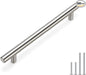 homdiy (500 Pack Drawer Pulls Brushed Nickel Cabinet Pulls HD201SN Cabinet Hardware Euro Style Drawer Handles 6-1/4in Hole Centers Kitchen Cabinet Handles Cupboard Handles