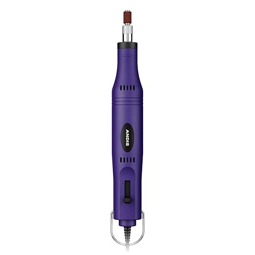 Andis 66745 EasyClip 2-Speed Pet Nail Grinder, Purple-Mewly Pet